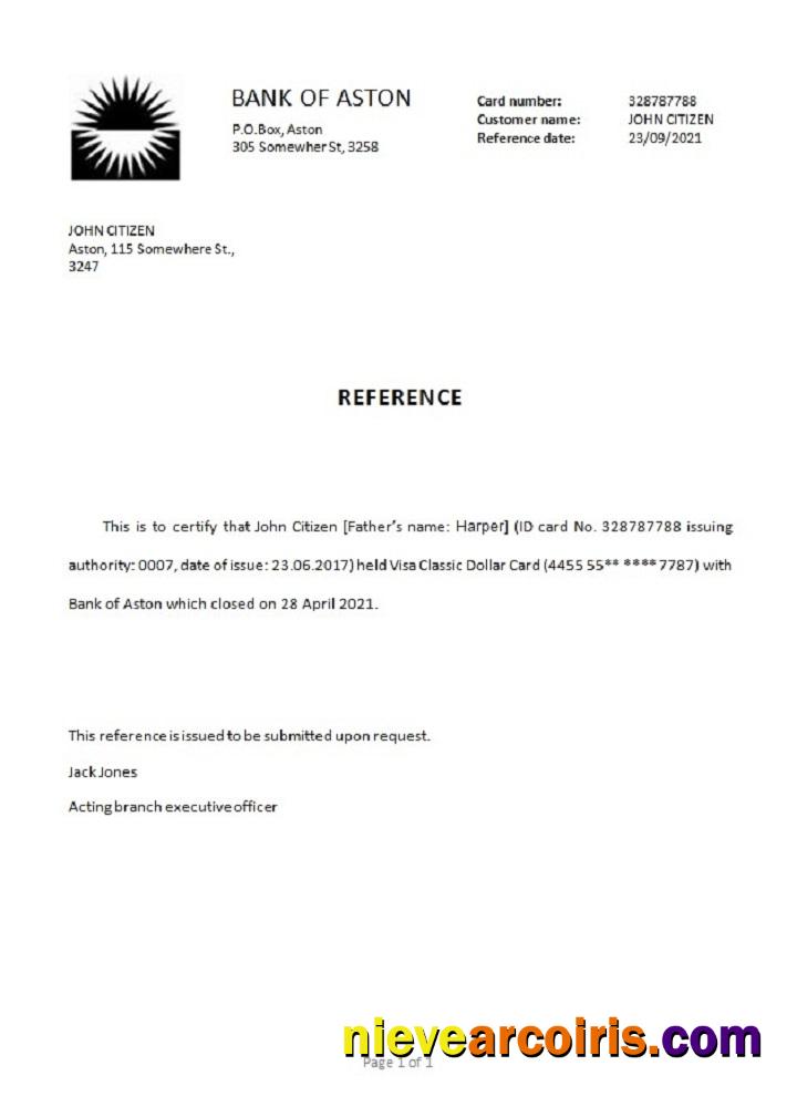 United Kingdom Bank of Aston closure reference